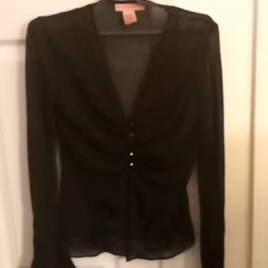 Bandolino sheer blouse